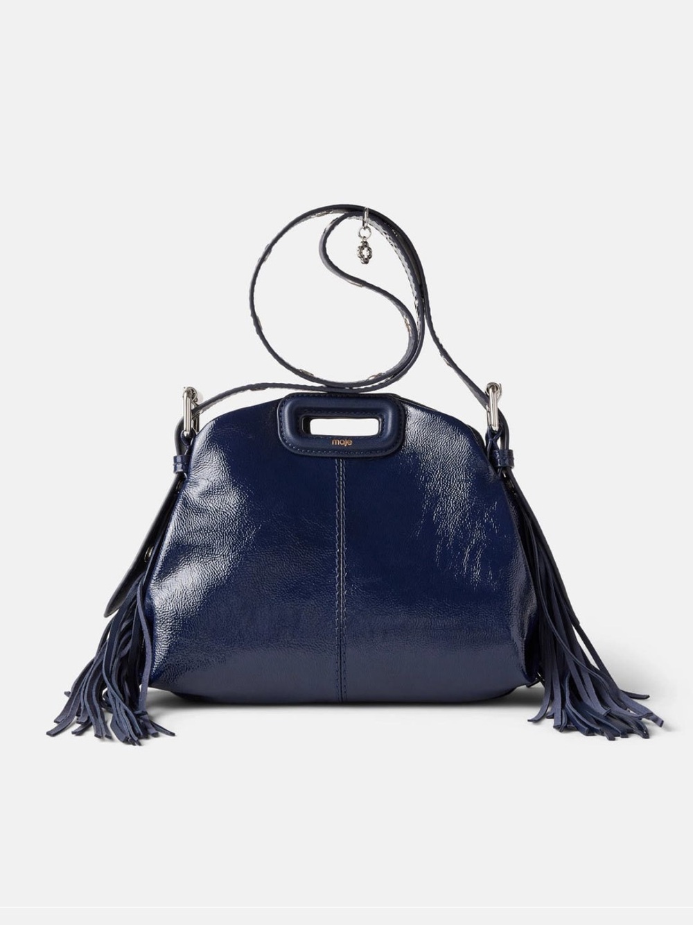 Maje Miss M Navy Mini Crossbody